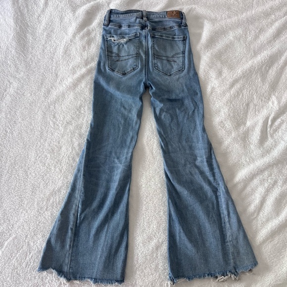 American Eagle Outfitters Light Blue Flare Jeans - Picture 4 of 8